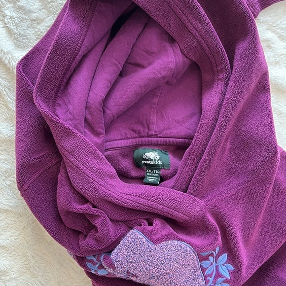 Roots soft hoodie in deep purple size youth XXL 13-14 years - Picture 6 of 6